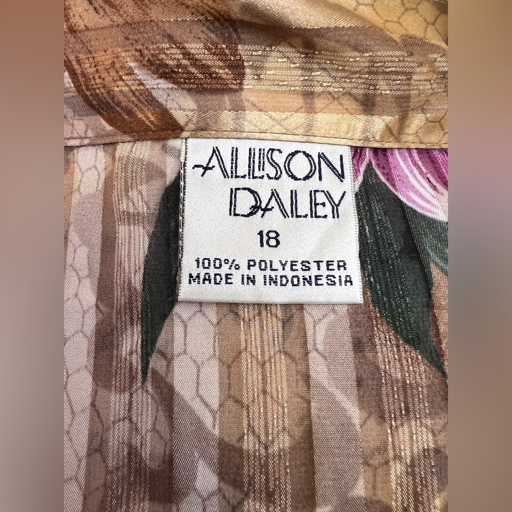 Allison Daley Multicolor Patterned Blouse - Picture 6 of 8